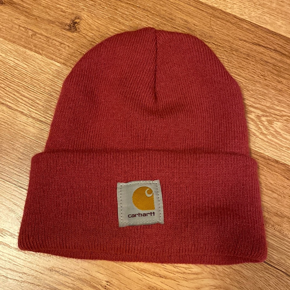 Pink Carhartt beanie